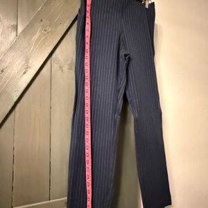 a new day Navy Pinstripe Women's Straight-Leg Dress Pants